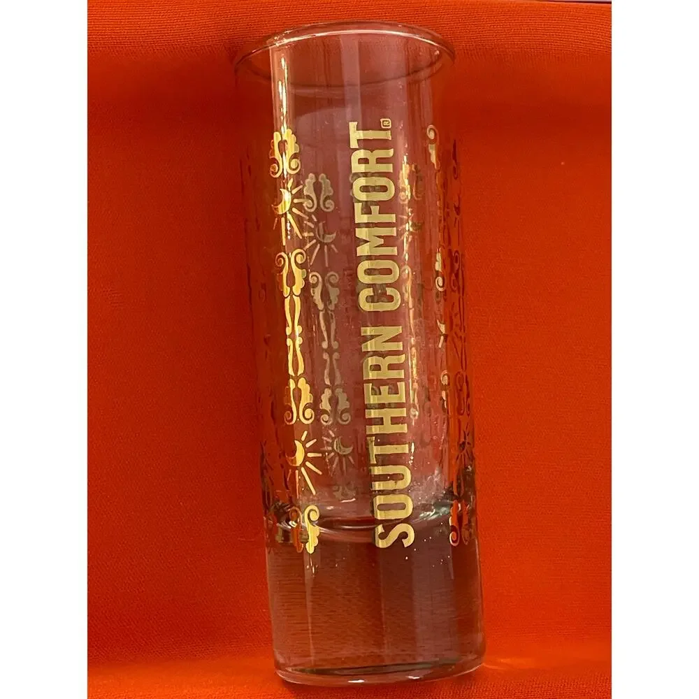 Southern Comfort Vintage Tall Shooter Shot glass with Gold